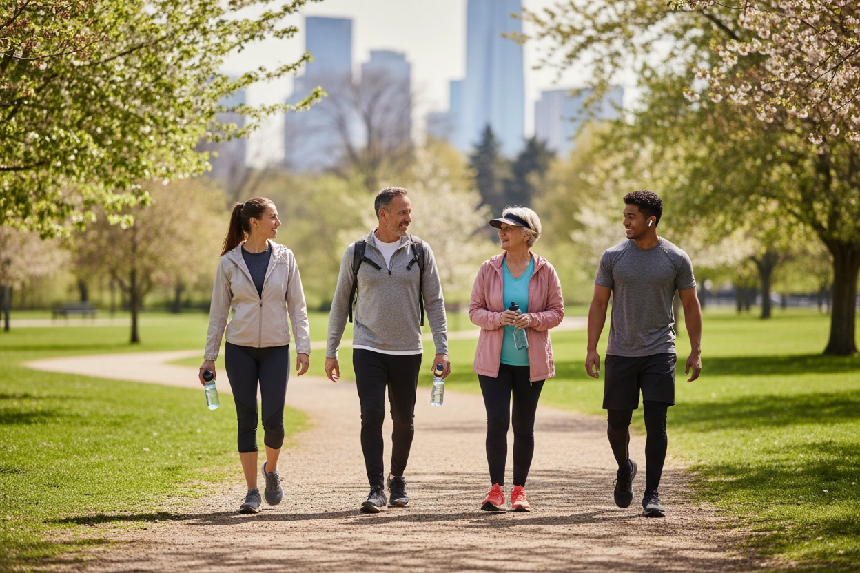 Professional image illustrating Common Misconceptions About Walking and Weight Management