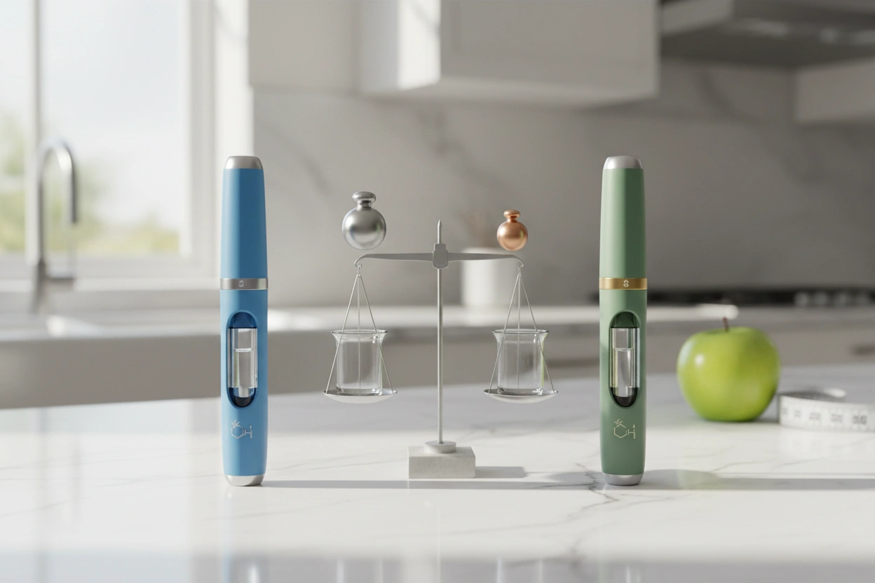 Professional image illustrating Comparing Ozempic and Saxenda: Which GLP-1 is Best for Weight Loss?