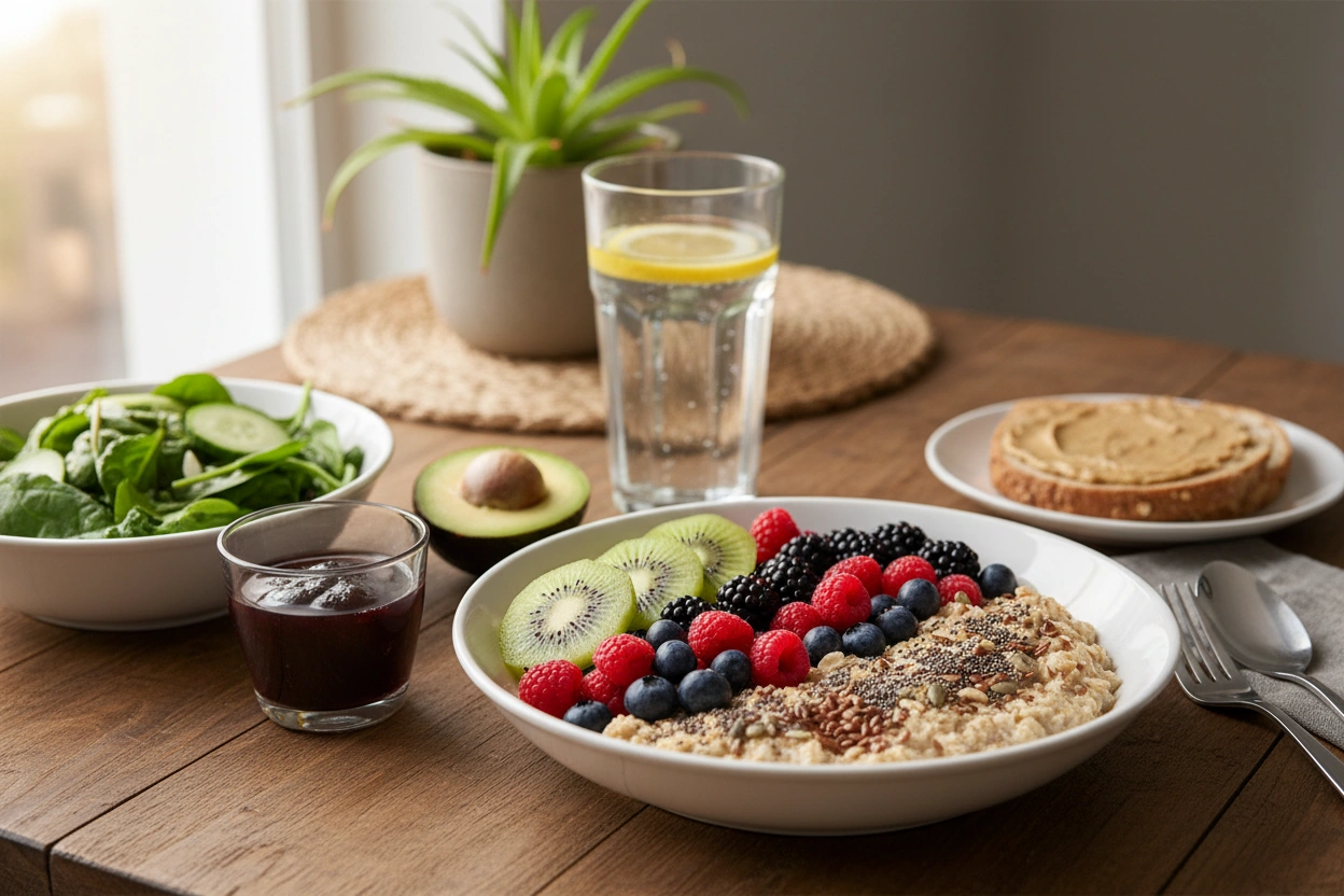 Professional image illustrating Dietary Strategies to Complement Fiber Supplements