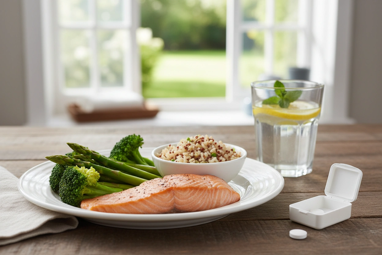 Professional image illustrating Enhancing Digestive Health While Using Ozempic