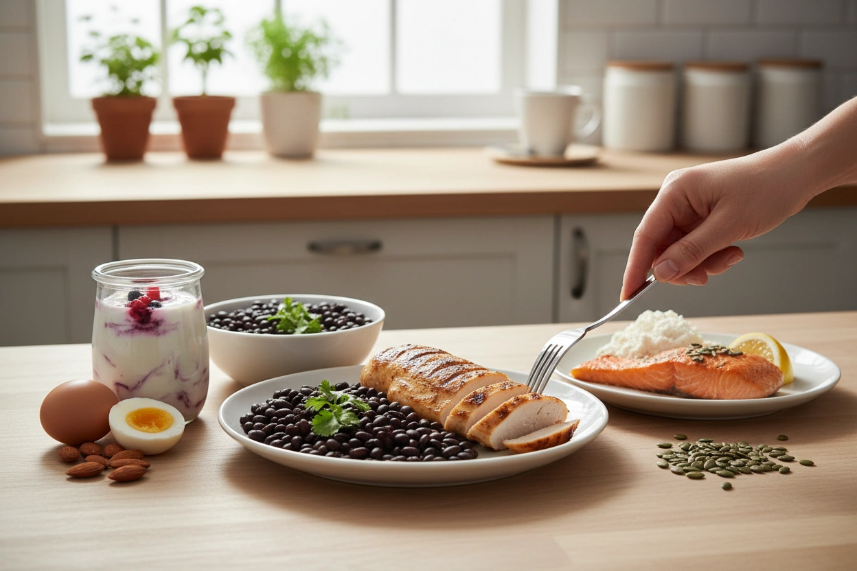 Professional image illustrating How to Incorporate More Protein into Your Daily Diet