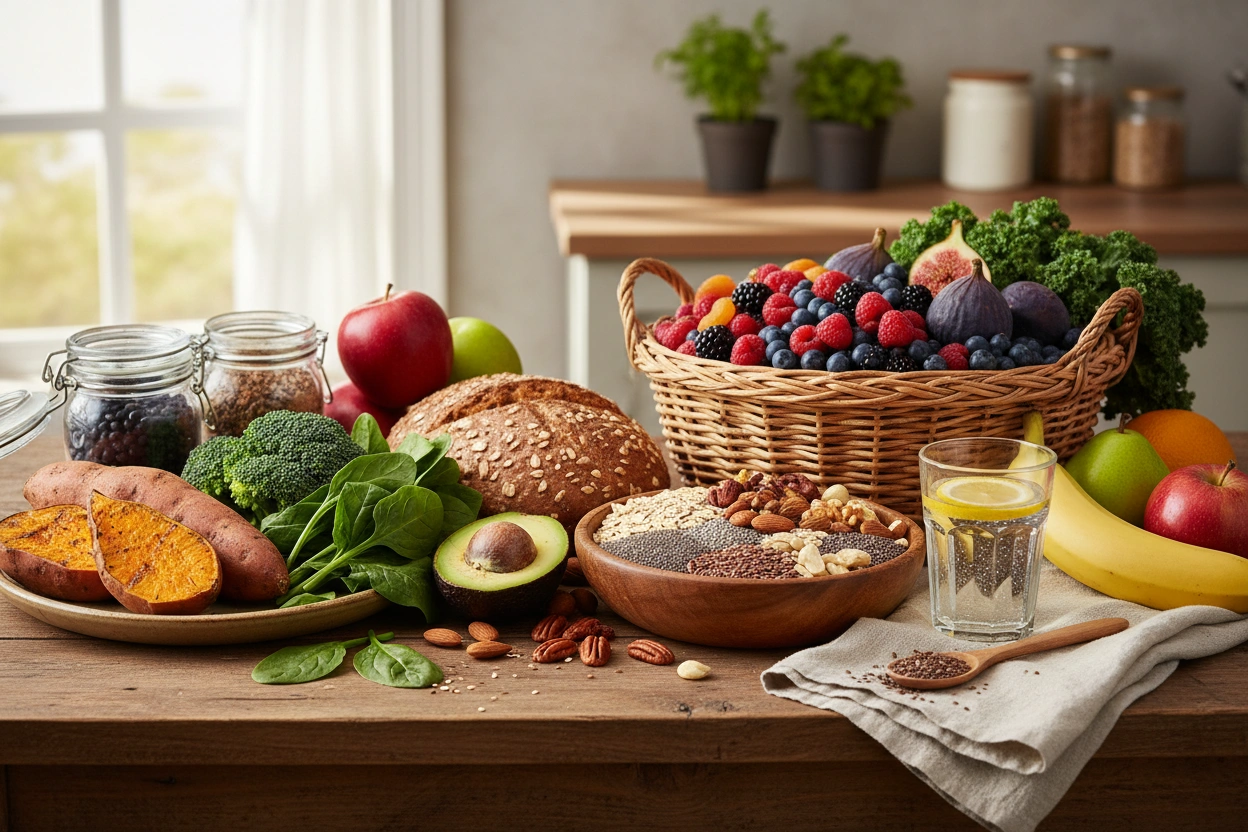 Professional image illustrating Incorporating Fiber-Rich Foods into Your Diet