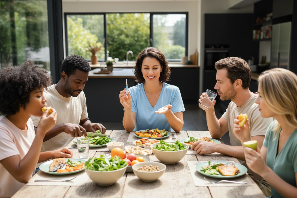 Professional image illustrating Integrating Diet with GLP-1 Medications