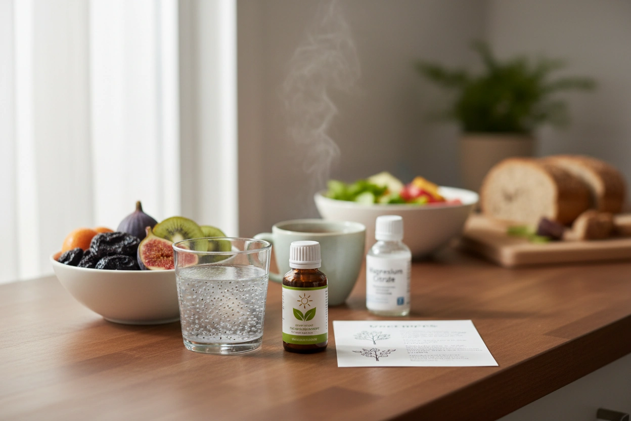 Professional image illustrating Lifestyle Adjustments to Support Digestive Health