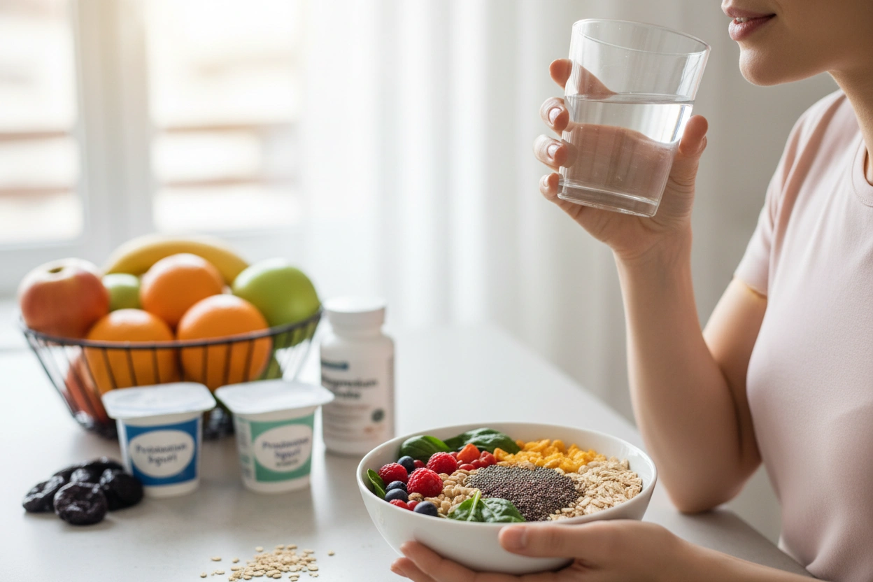 Professional image illustrating Nutritional Strategies to Alleviate Constipation