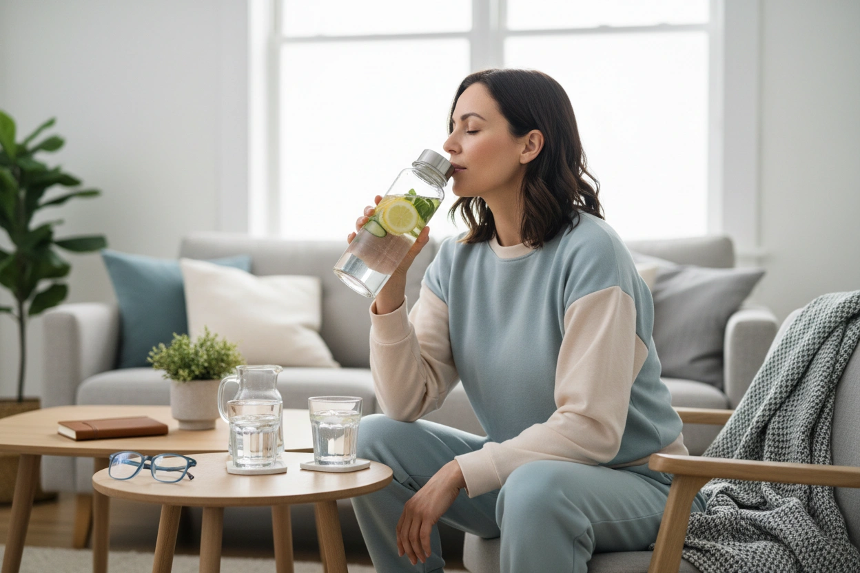 Professional image illustrating Overcoming Constipation with GLP-1: Effective Hydration Methods