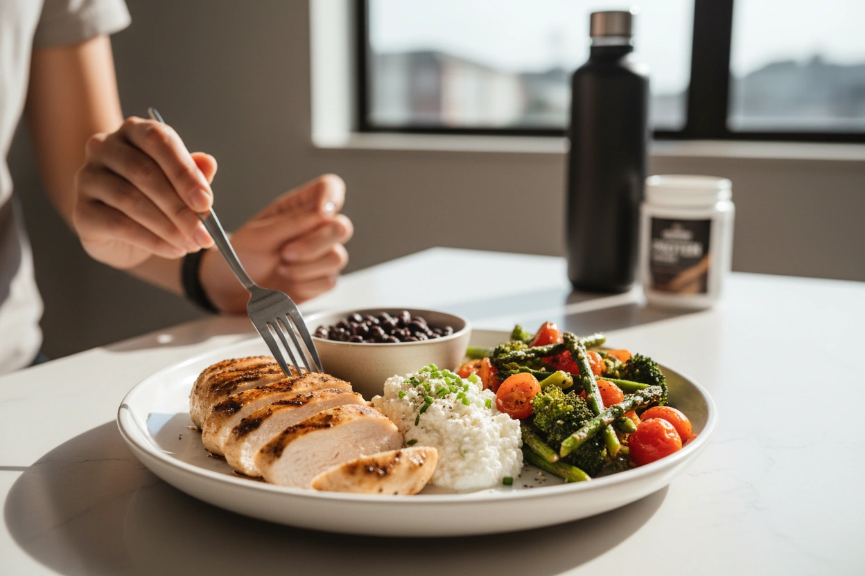 Professional image illustrating Practical Tips for Incorporating High-Protein Foods