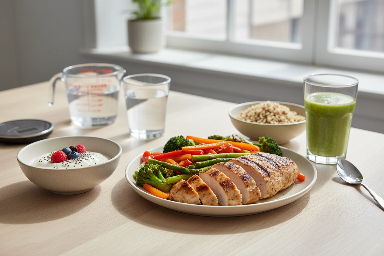 Professional image illustrating Practical Tips for Optimizing Protein Intake on Weight Loss Meds