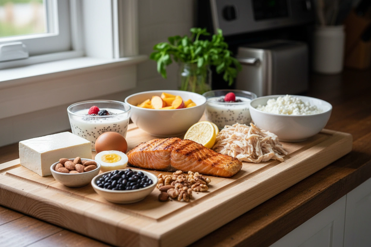 Professional image illustrating Top High-Protein Foods for Ozempic Users
