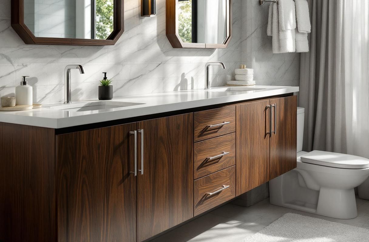 Professional image illustrating Eco-Friendly Materials and Water-Saving Fixtures