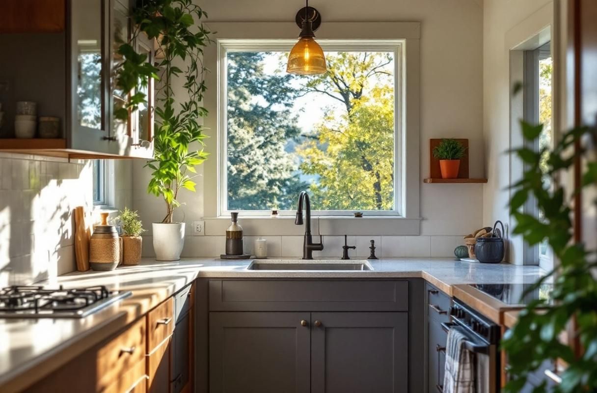 Professional image illustrating Maximizing Natural Light in Your Tiny Home