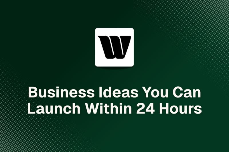 AI Business Ideas You Can Launch Within 24 Hours